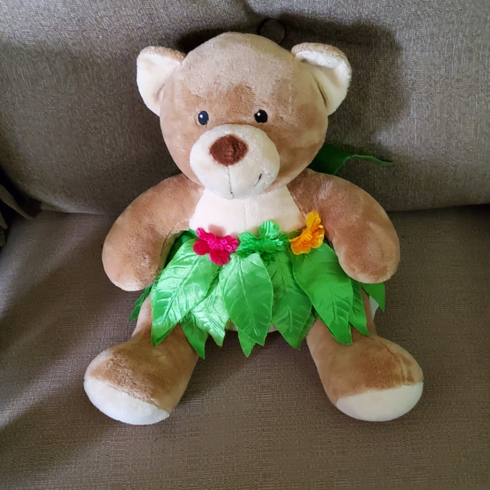 Build A Bear Teddy with Cute Leaf Design